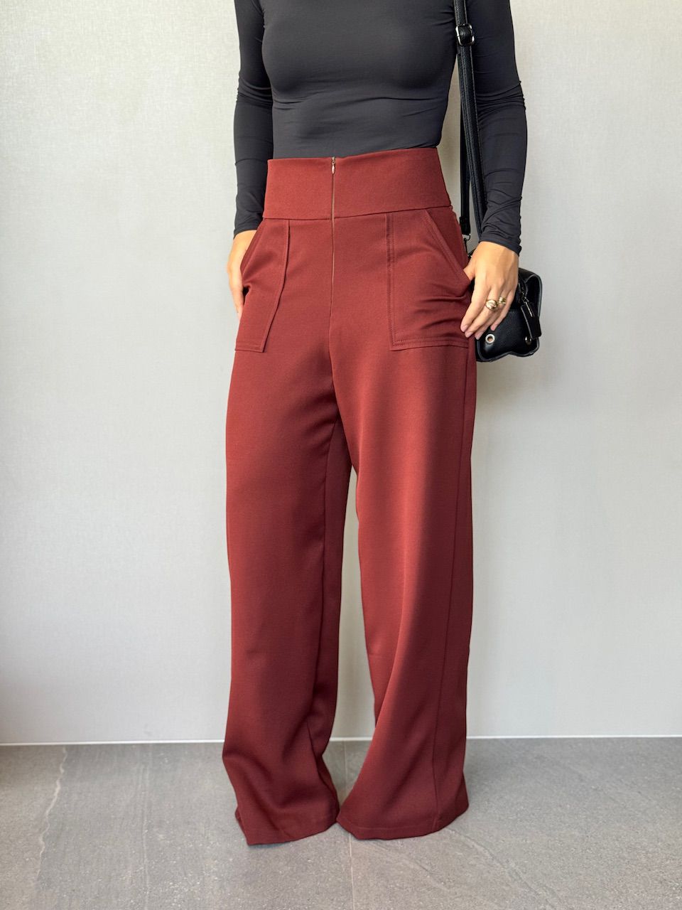 CALÇA MAJU CF PANTALONA MARROM