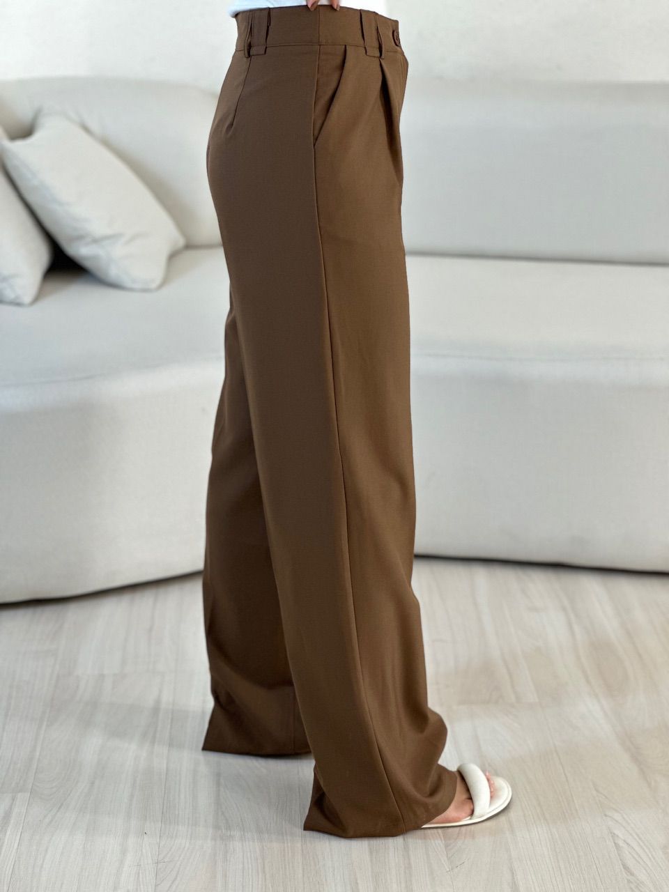 CALÇA VALENTINA PANTALONA Marrom