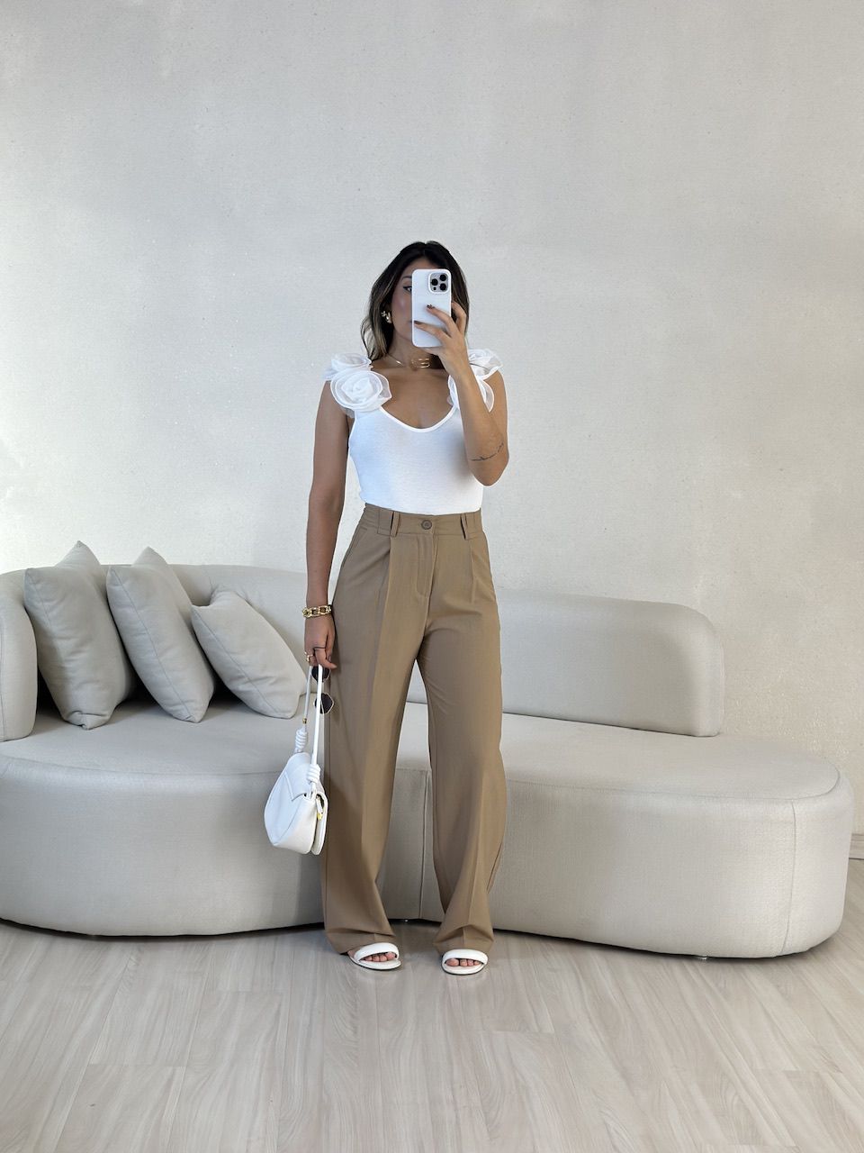 CALÇA VALENTINA PANTALONA Nude