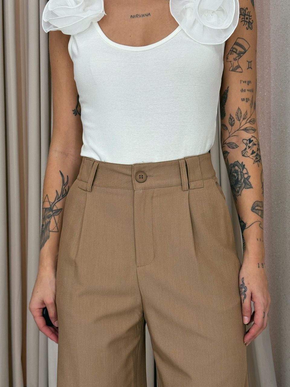 CALÇA VALENTINA PANTALONA Nude