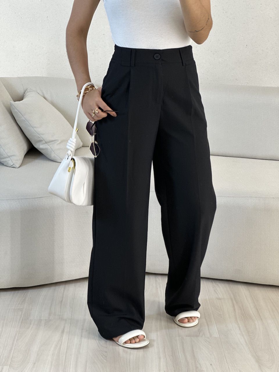 CALÇA VALENTINA PANTALONA Preta