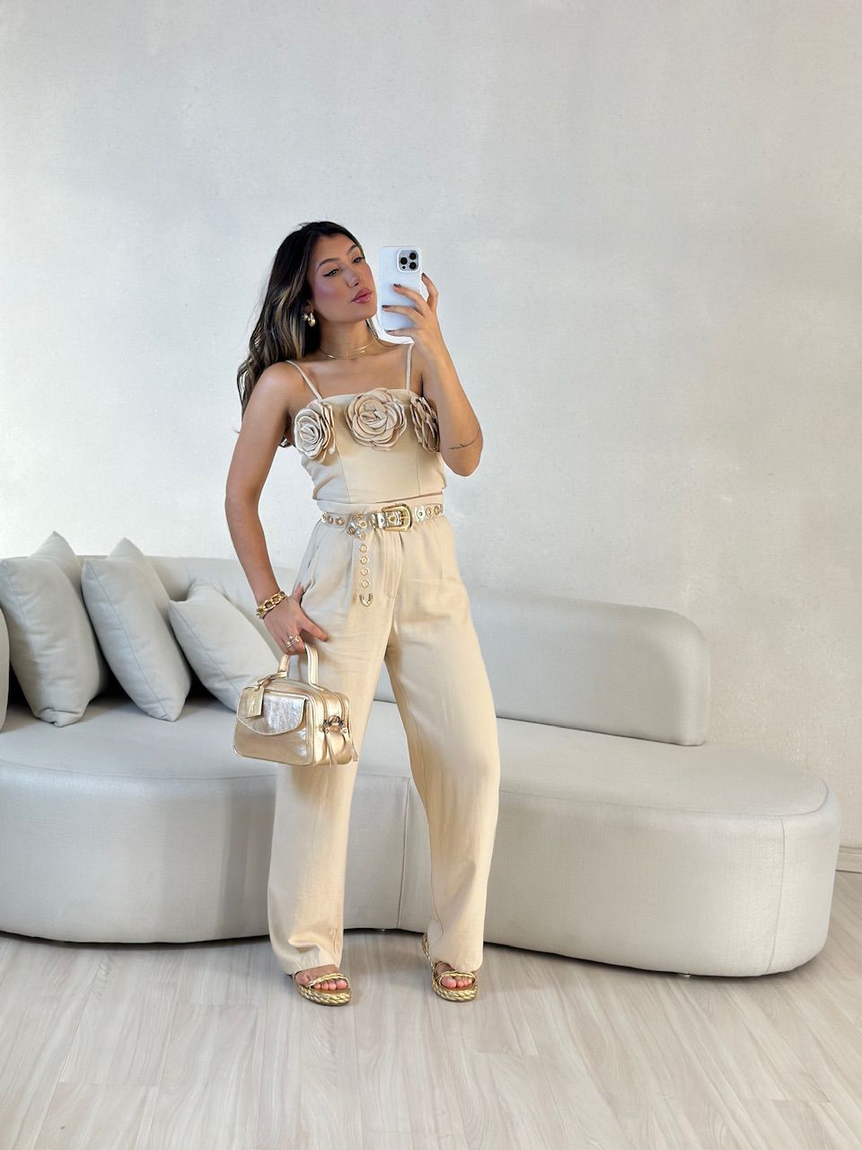 CONJUNTO CLARICE FLOR Nude
