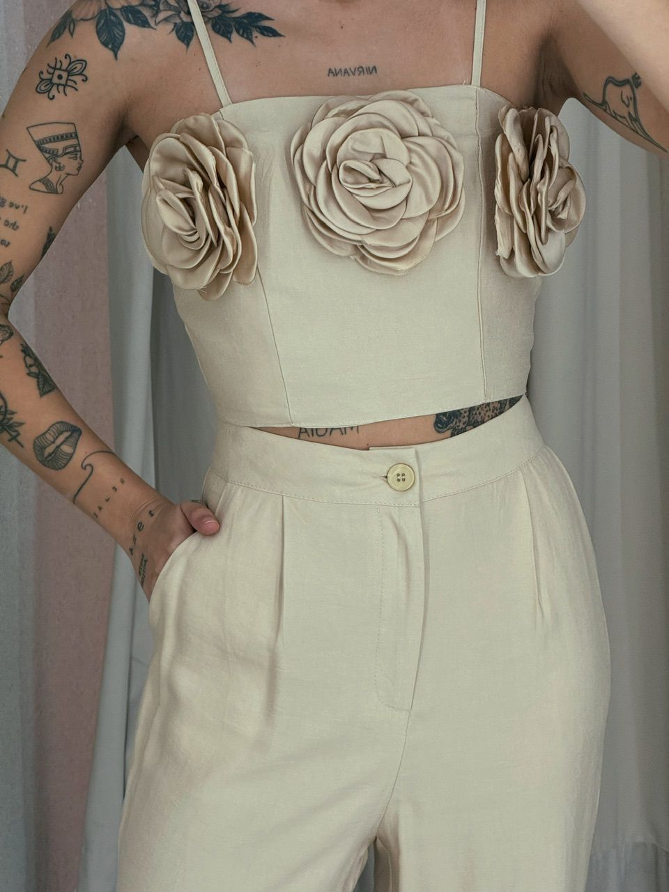 CONJUNTO CLARICE FLOR Nude