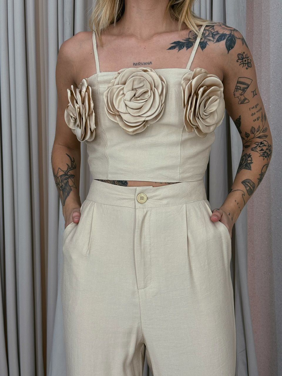 CONJUNTO CLARICE FLOR Nude