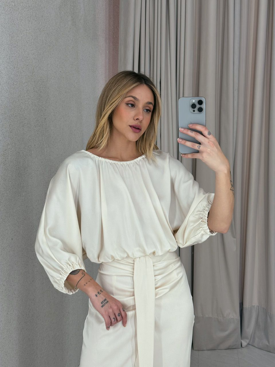 CROPPED MELISSA COSTA ABERTA Marfim