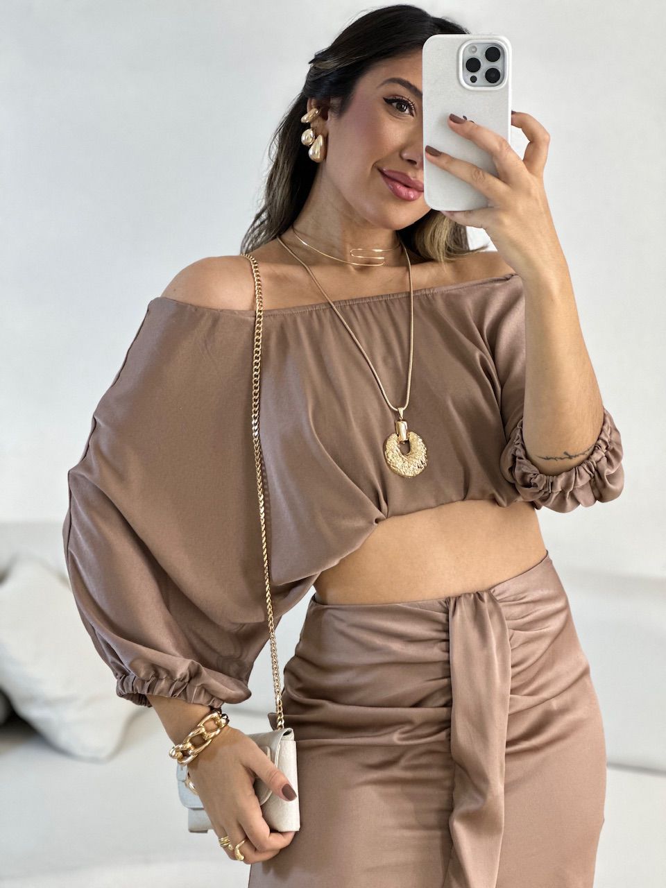 CROPPED MELISSA COSTA ABERTA Nude