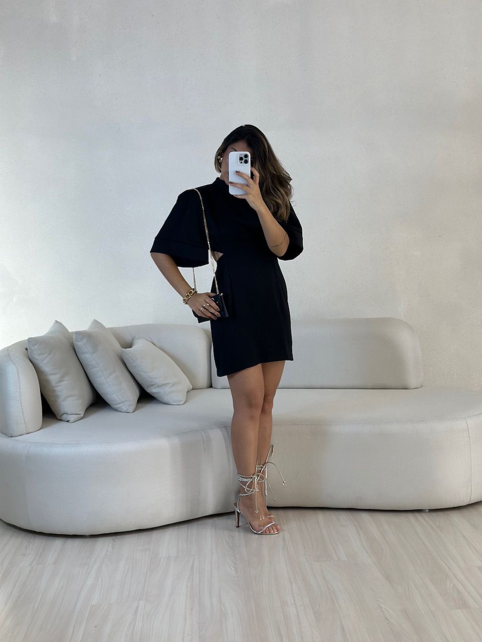 VESTIDO ÍRIS COSTAS ABERTA PRETO