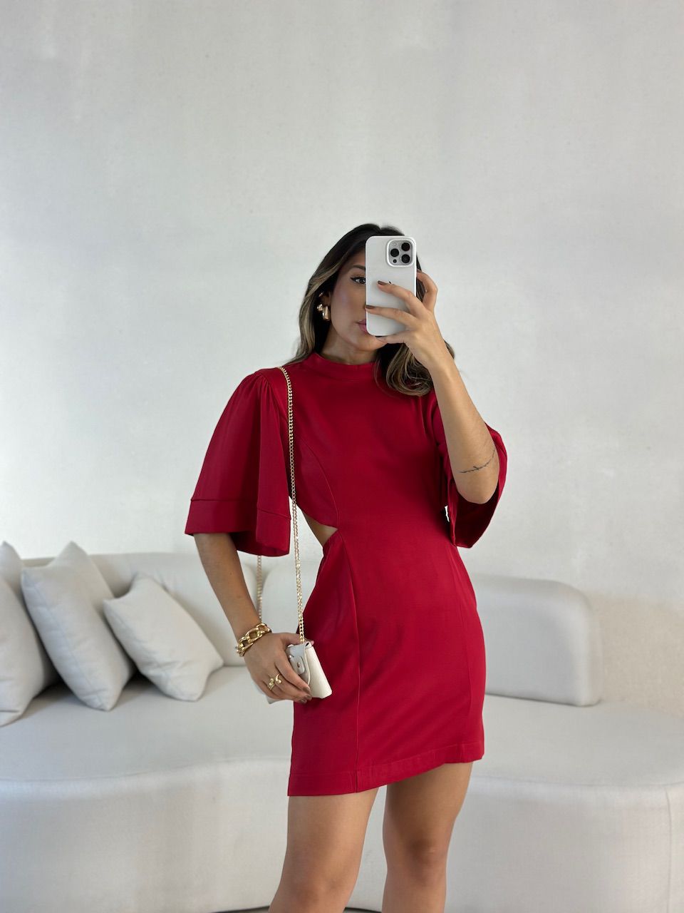 VESTIDO ÍRIS COSTAS ABERTA VERMELHO