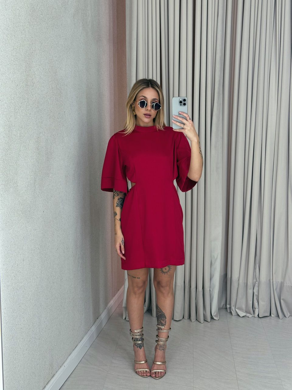 VESTIDO ÍRIS COSTAS ABERTA VERMELHO