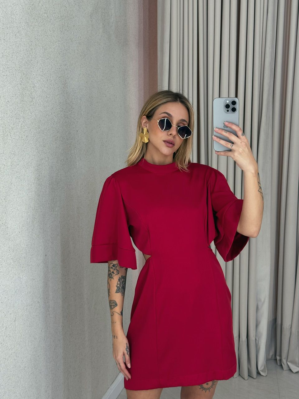 VESTIDO ÍRIS COSTAS ABERTA VERMELHO