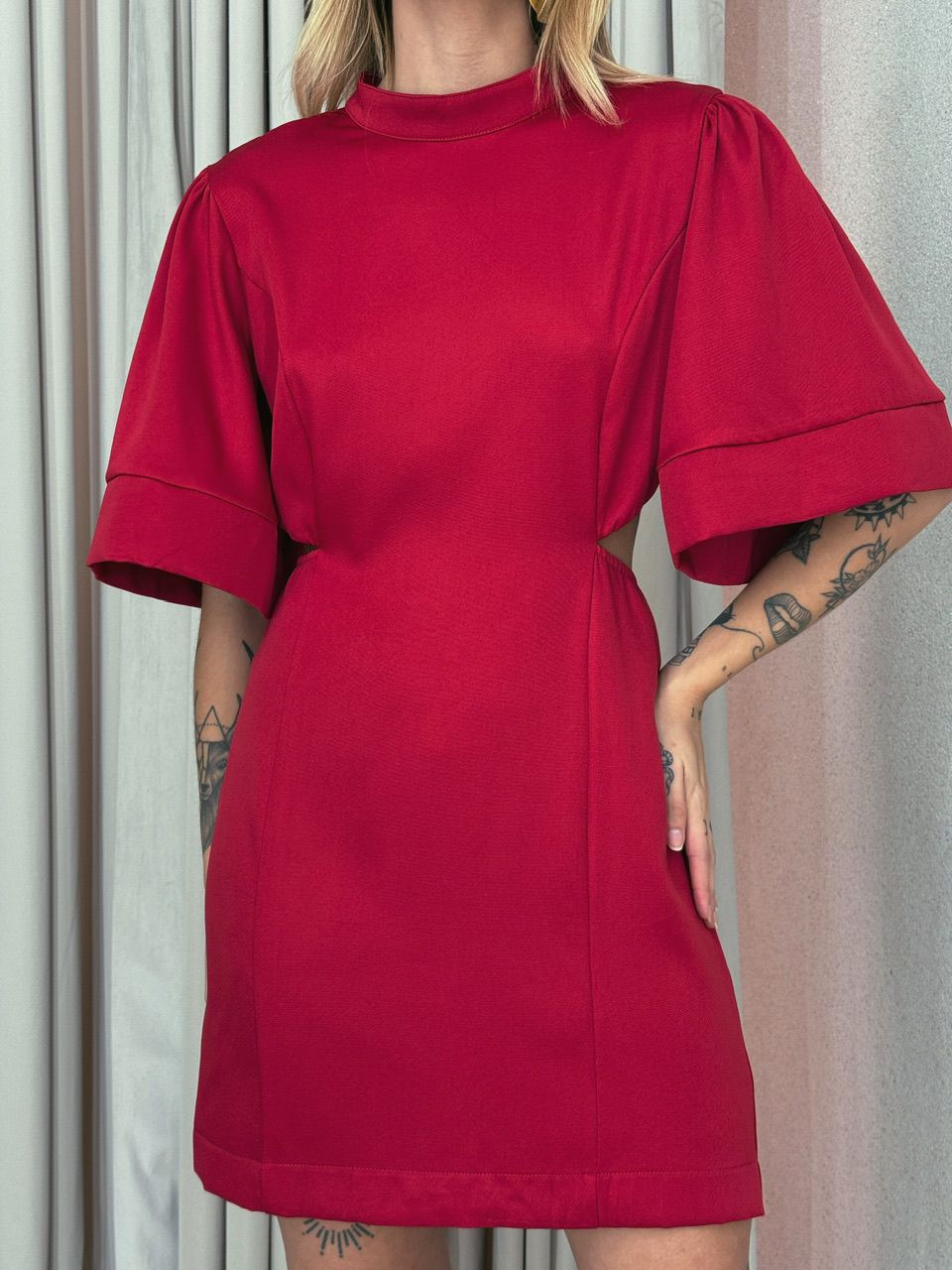 VESTIDO ÍRIS COSTAS ABERTA VERMELHO