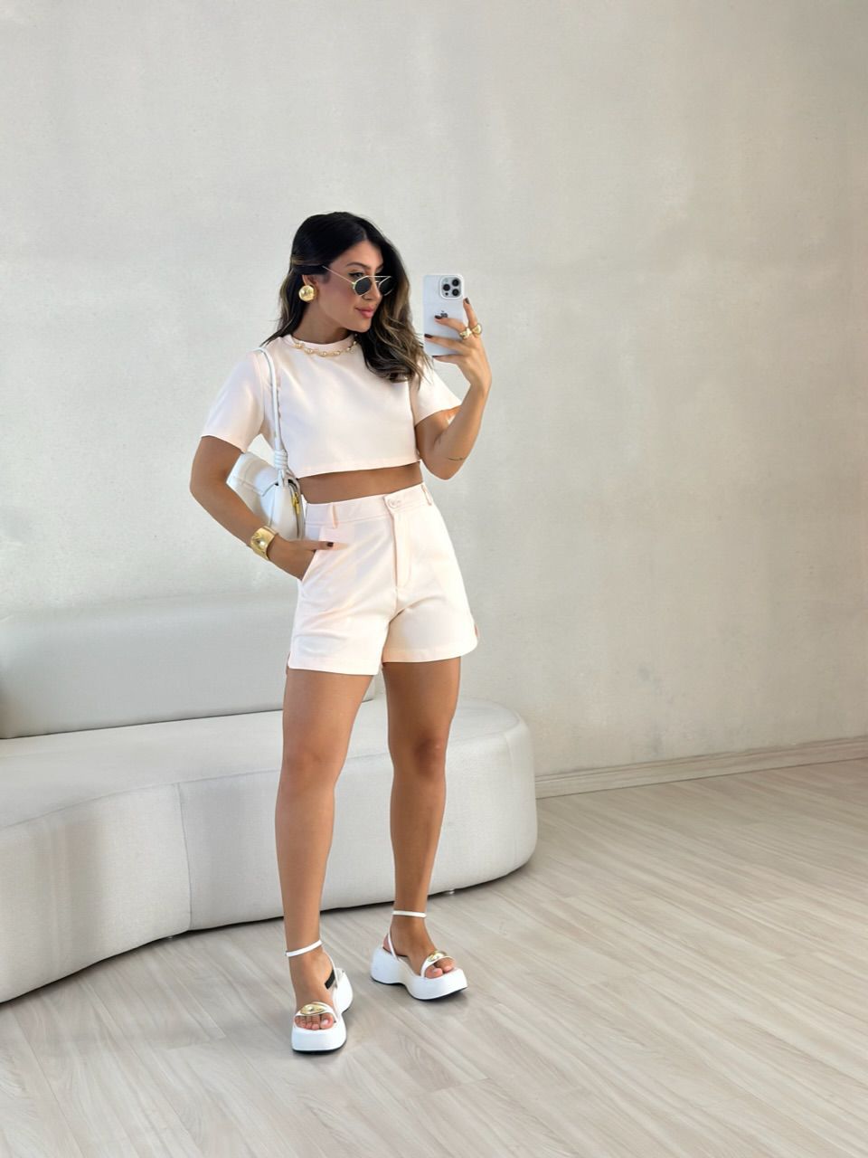 CONJUNTO PAMELA SHORT SALMÃO