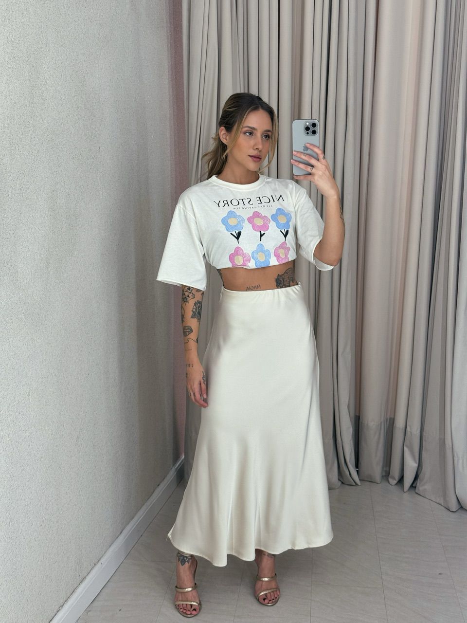 SAIA SELENA MIDI MARFIM