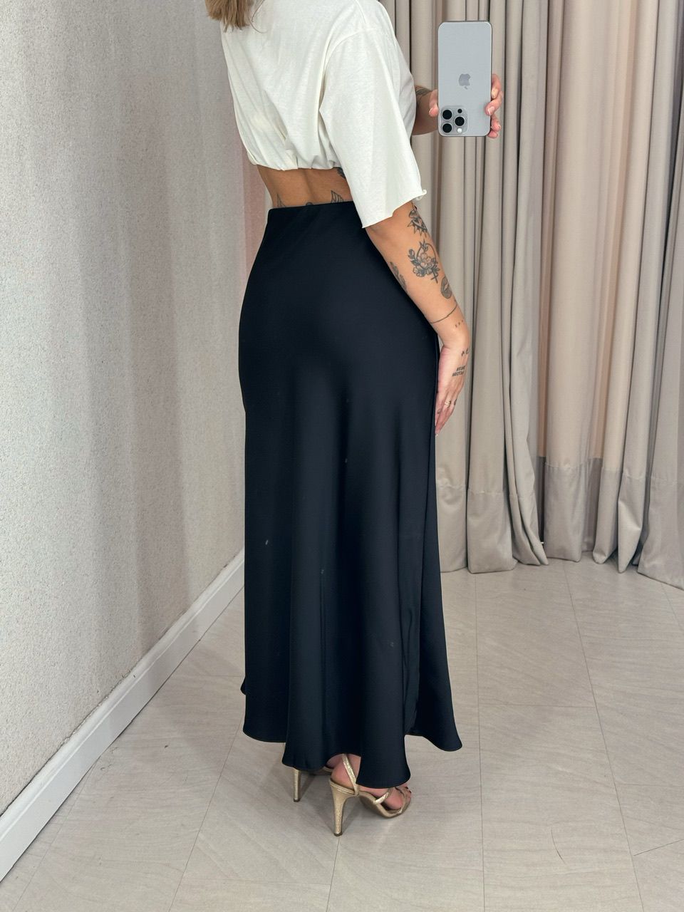 SAIA SELENA MIDI PRETA