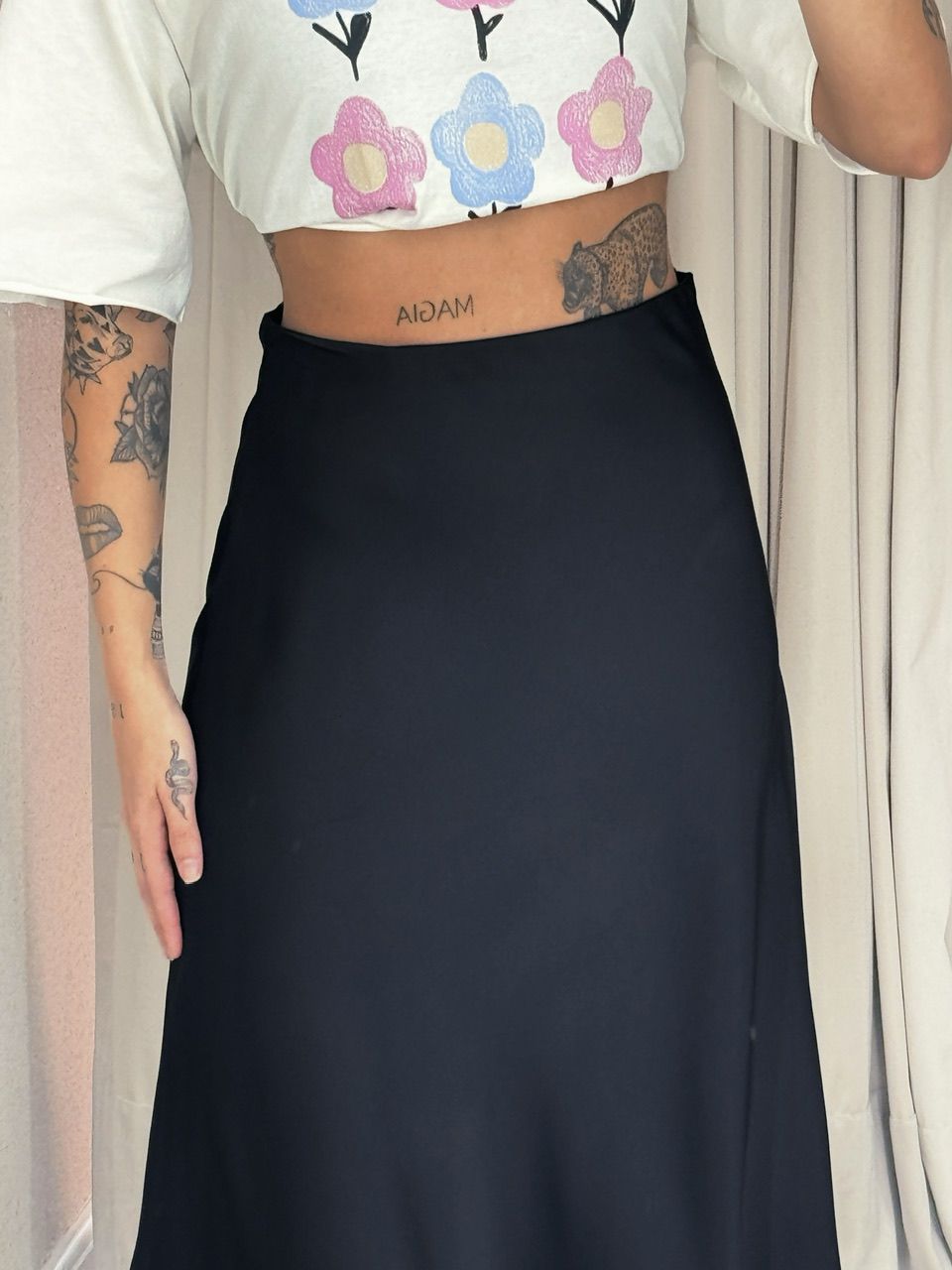SAIA SELENA MIDI PRETA