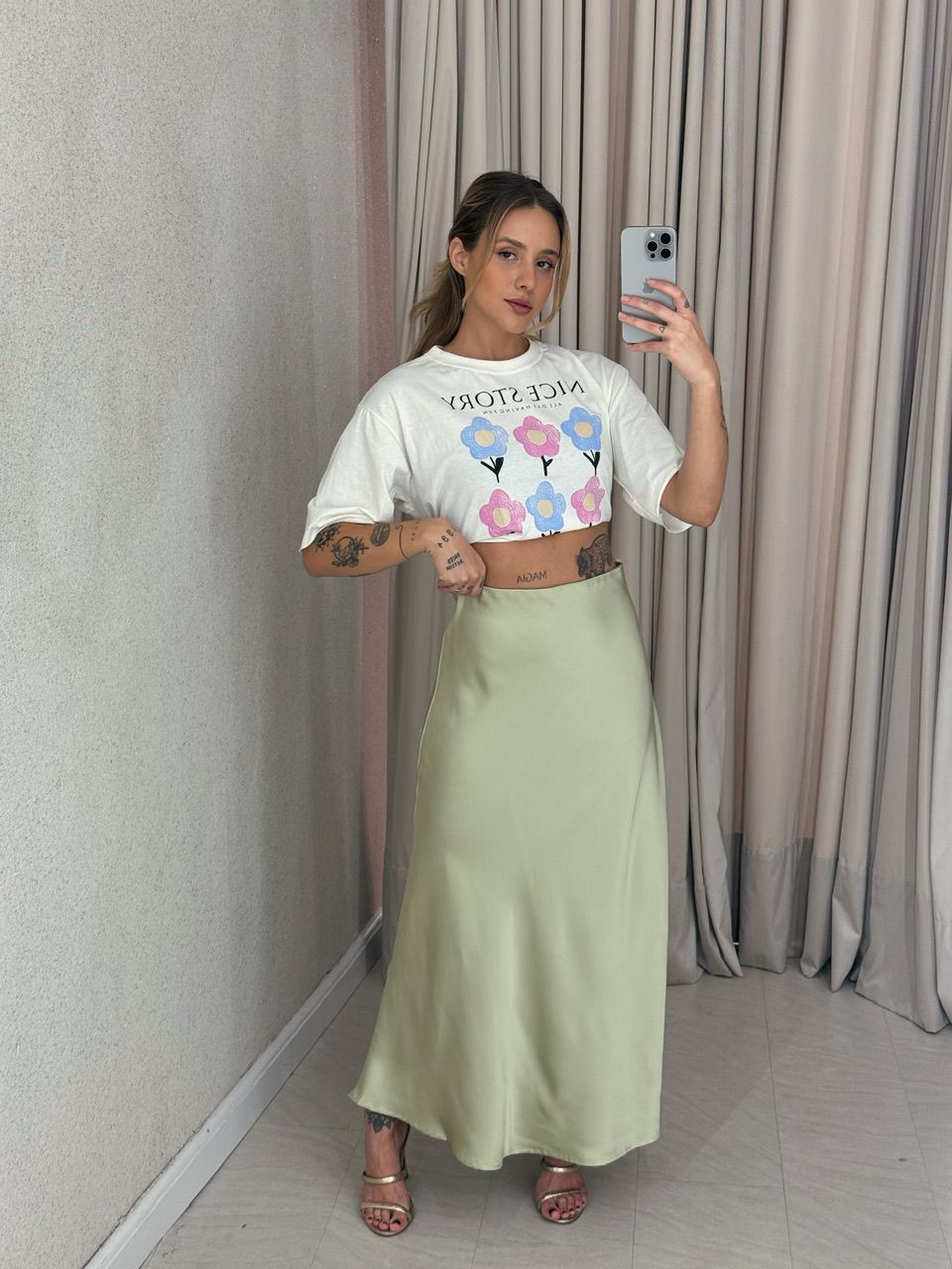SAIA SELENA MIDI VERDE