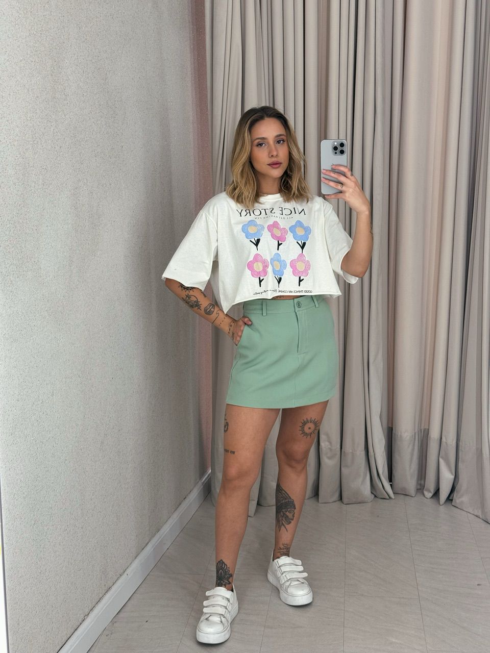 SHORT SAIA MAÍSA CURTO VERDE
