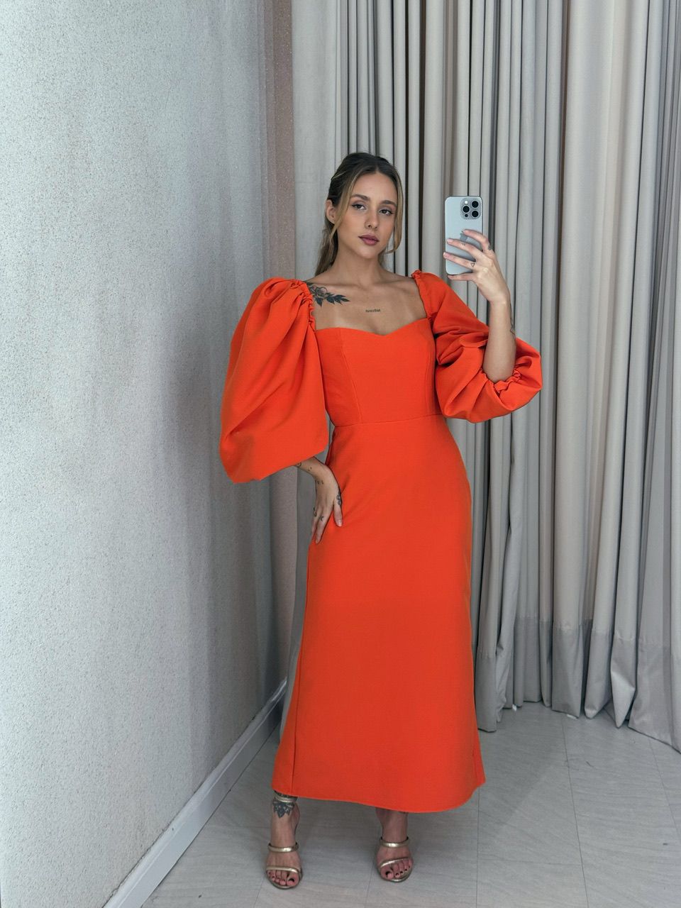 VESTIDO CF CHARLOTTE Laranja