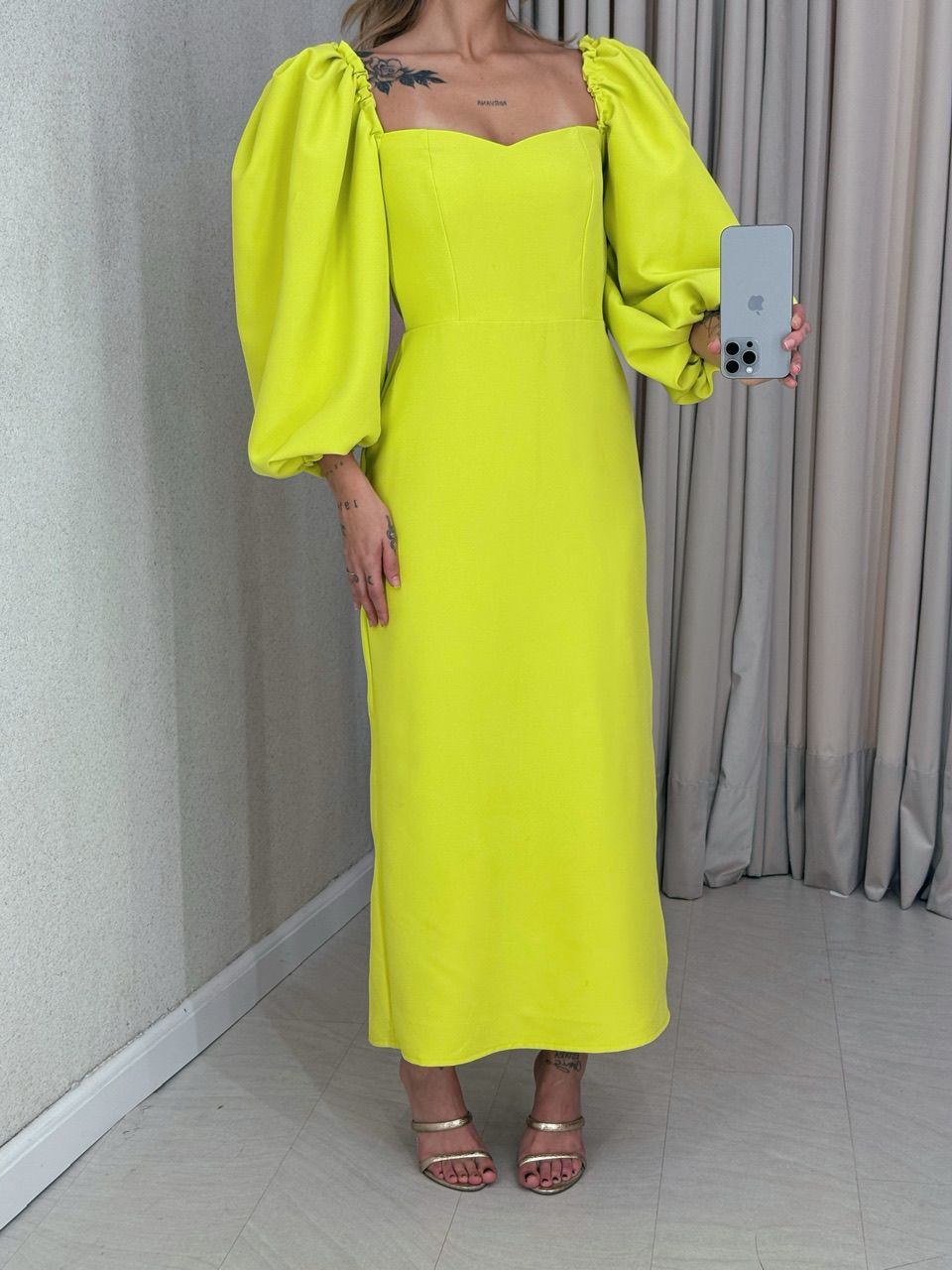VESTIDO CF CHARLOTTE VERDE LIMA