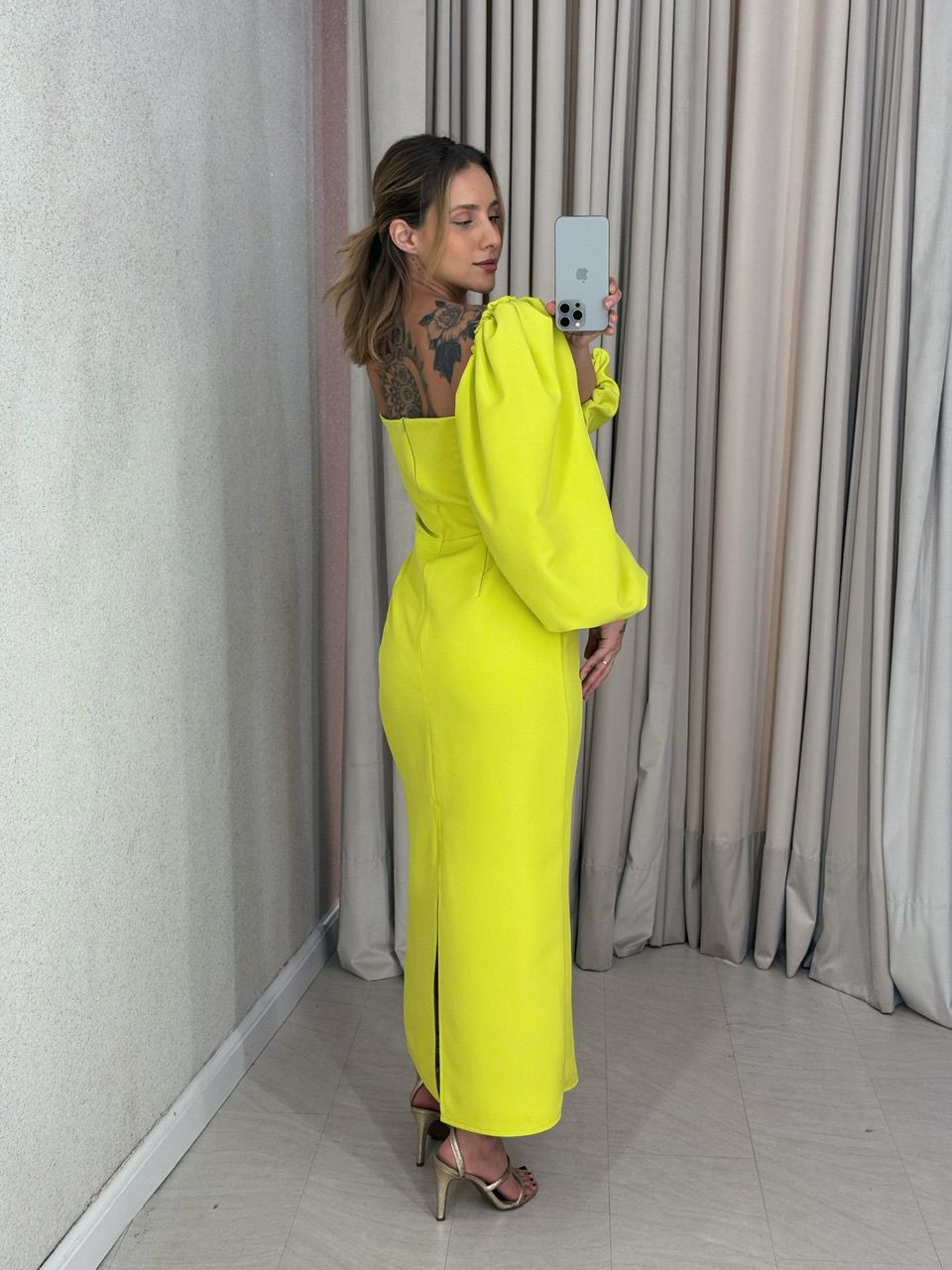 VESTIDO CF CHARLOTTE VERDE LIMA