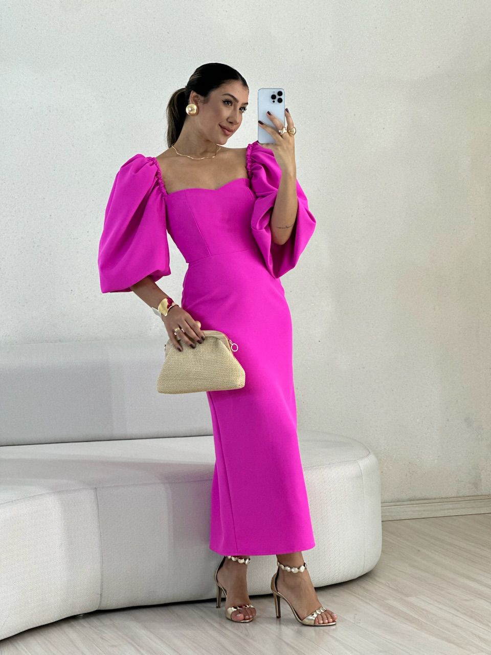 VESTIDO CF CHARLOTTE PINK 02 - 0056580395 - CAROLLA FERRARO