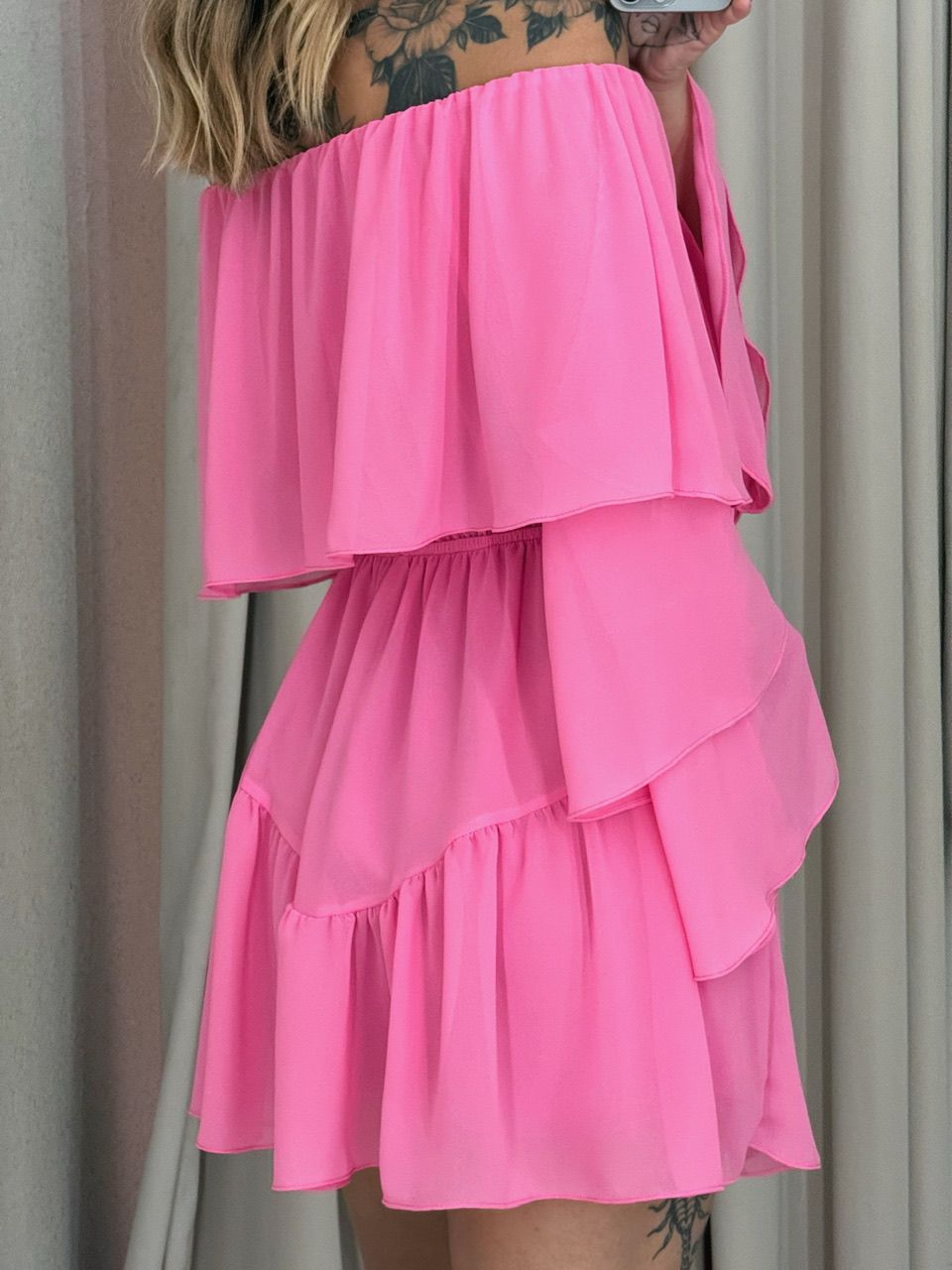 VESTIDO RITA BABADOS Rosa