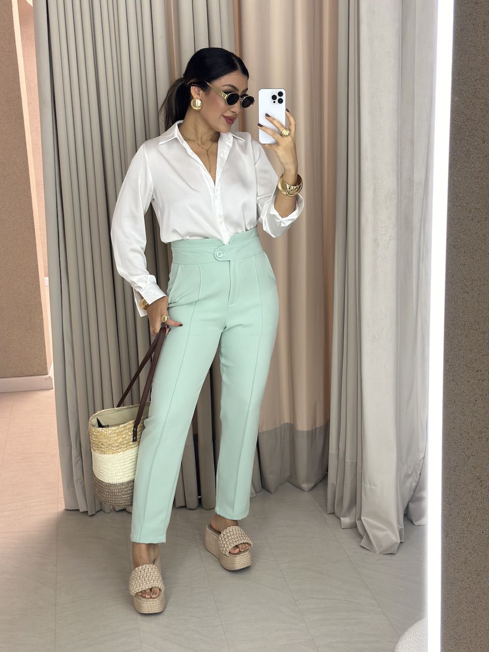 CALÇA SKINNY 02 LETÍCIA BABY GREEN