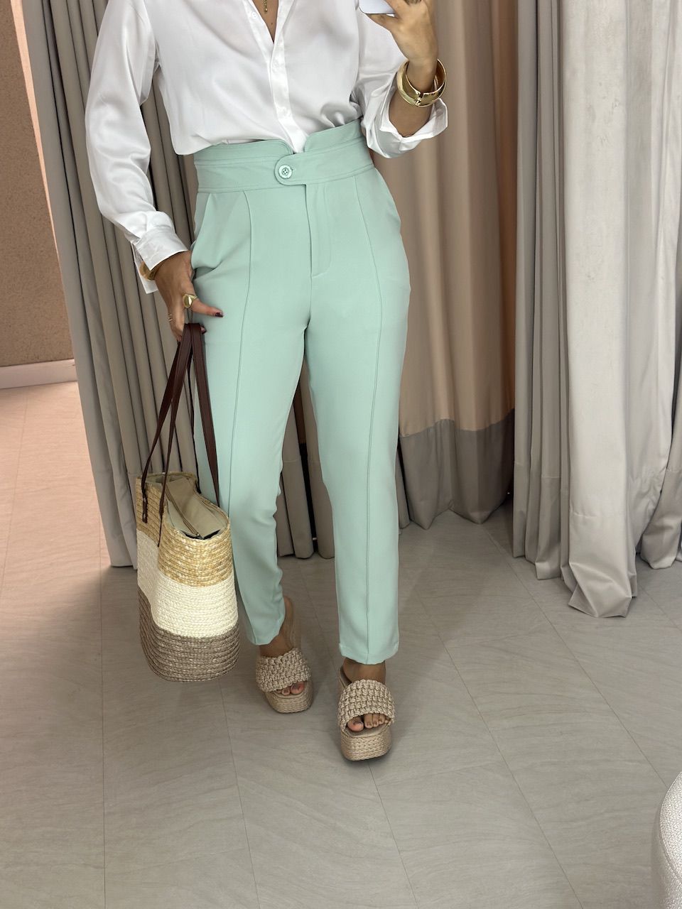 CALÇA SKINNY 02 LETÍCIA BABY GREEN