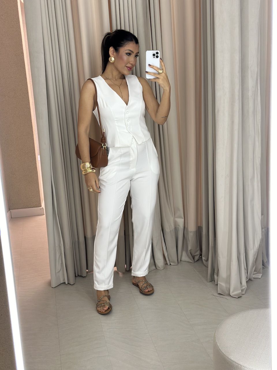 CONJUNTO BETH CALÇA OFF - 0058310048 - CAROLLA FERRARO