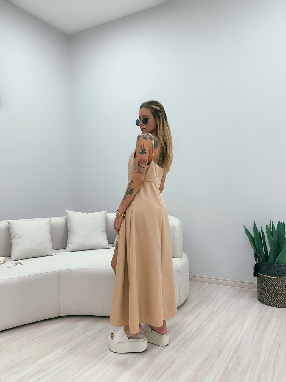 CONJUNTO MIA TÚNICA SHORT NUDE