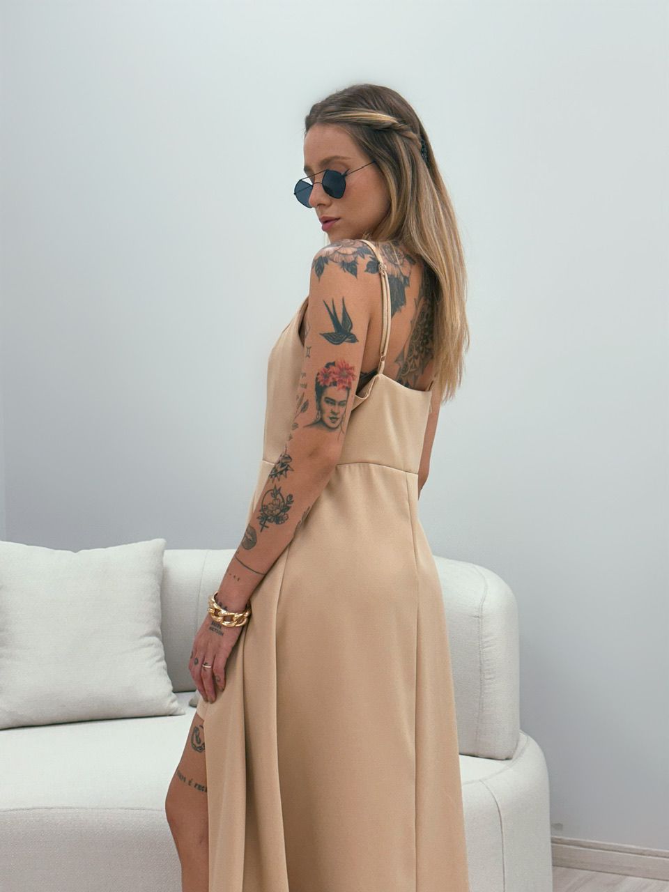 CONJUNTO MIA TÚNICA SHORT NUDE