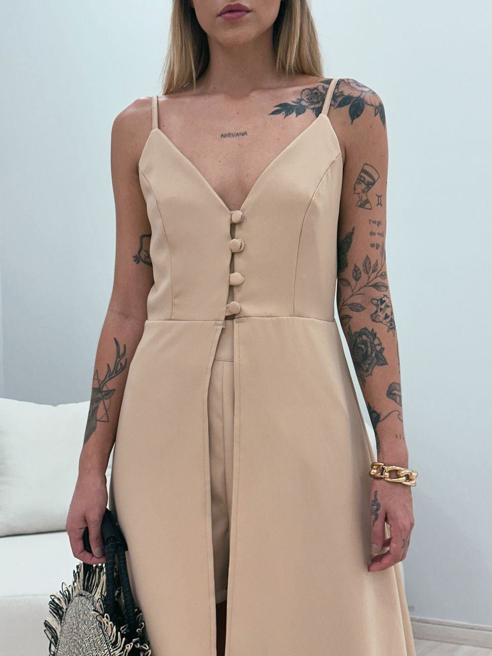CONJUNTO MIA TÚNICA SHORT NUDE