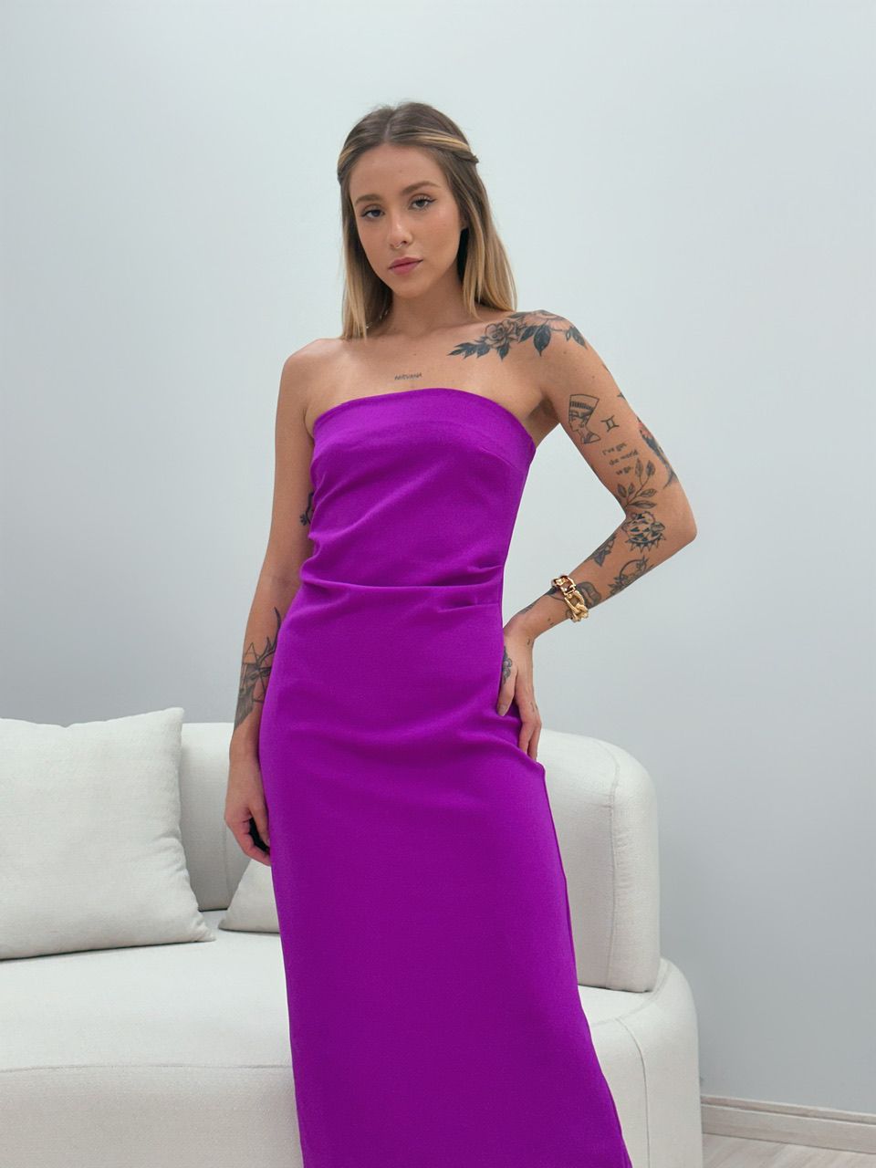 VESTIDO RAISSA TOMARA QUE CAIA FUCSIA