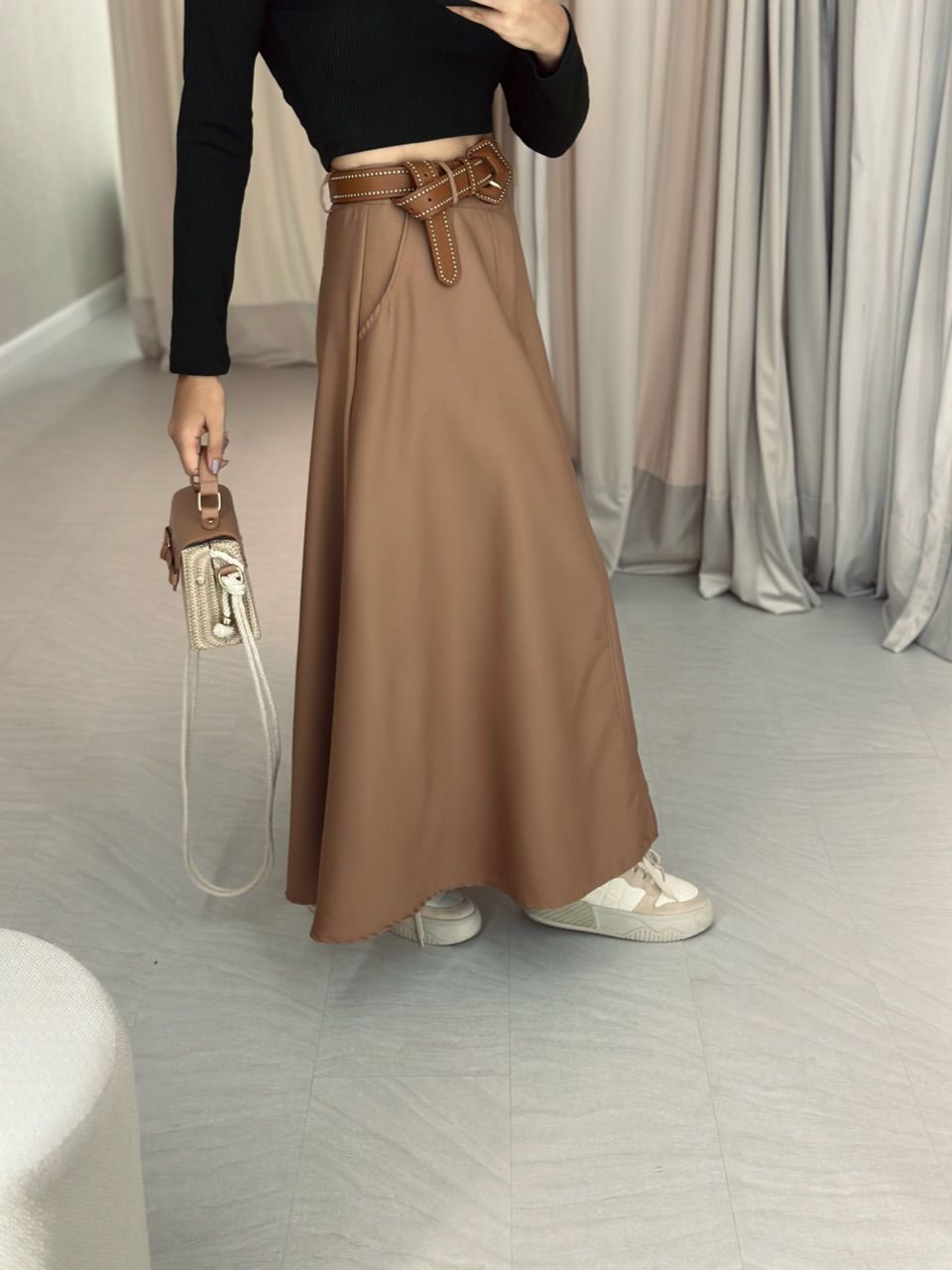 SAIA RAFAELA MIDI CAPUCCINO 