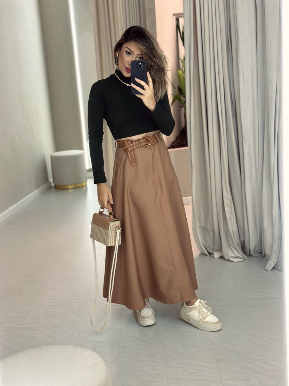 SAIA RAFAELA MIDI CAPUCCINO 