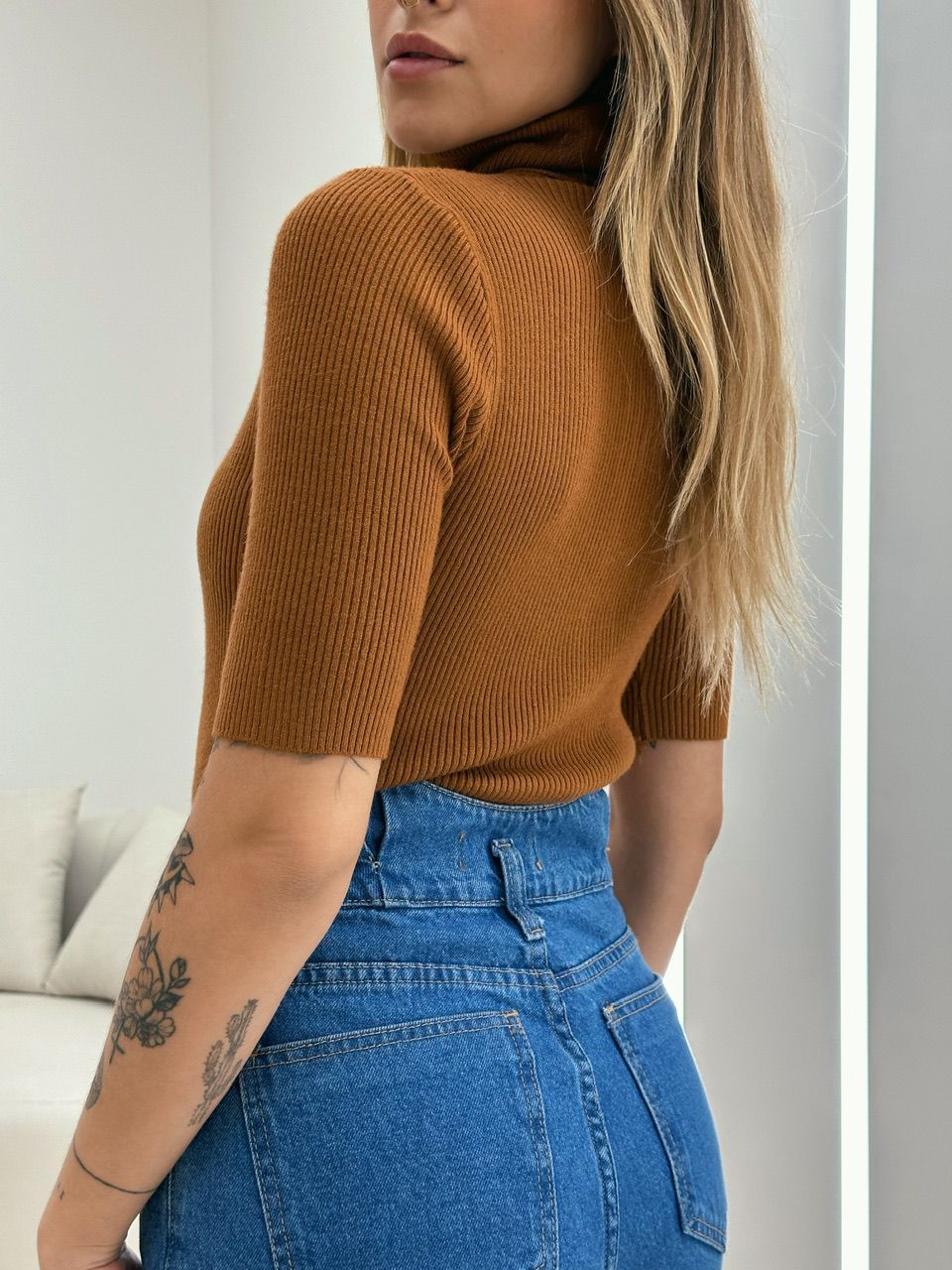 BLUSA MARIA JÚLIA MODAL CARAMELO