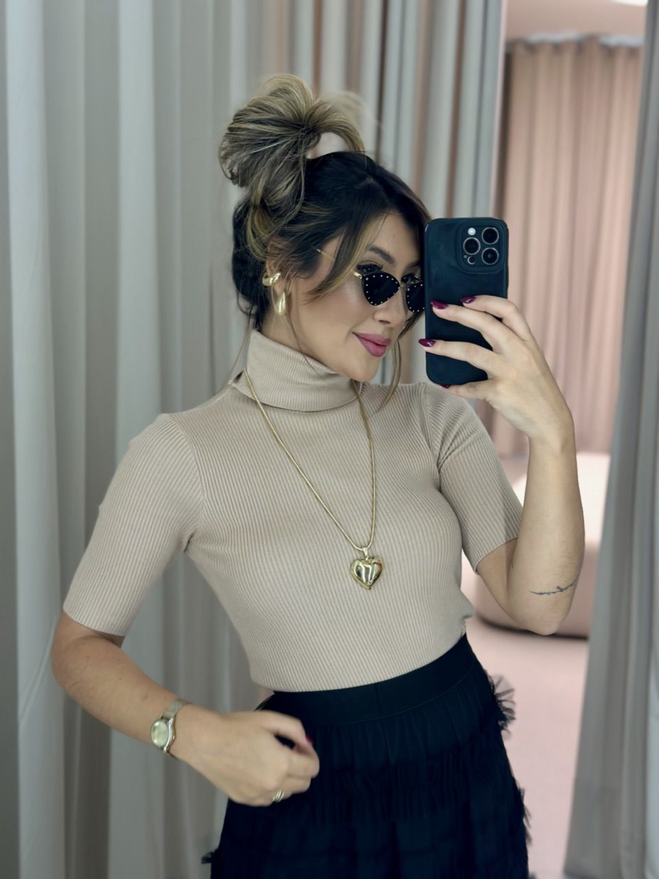 BLUSA MARIA JÚLIA MODAL NUDE