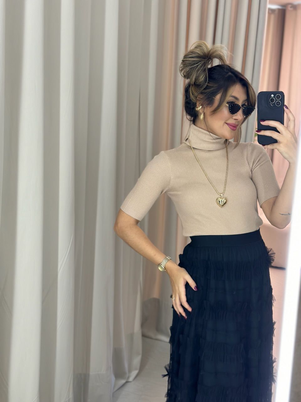 BLUSA MARIA JÚLIA MODAL NUDE