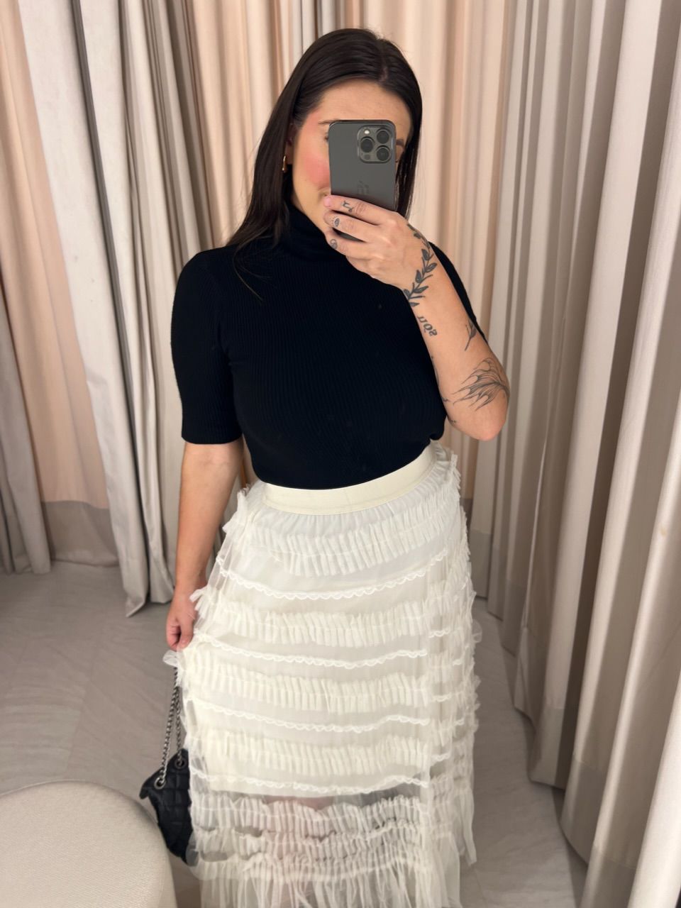 BLUSA MARIA JÚLIA MODAL PRETA