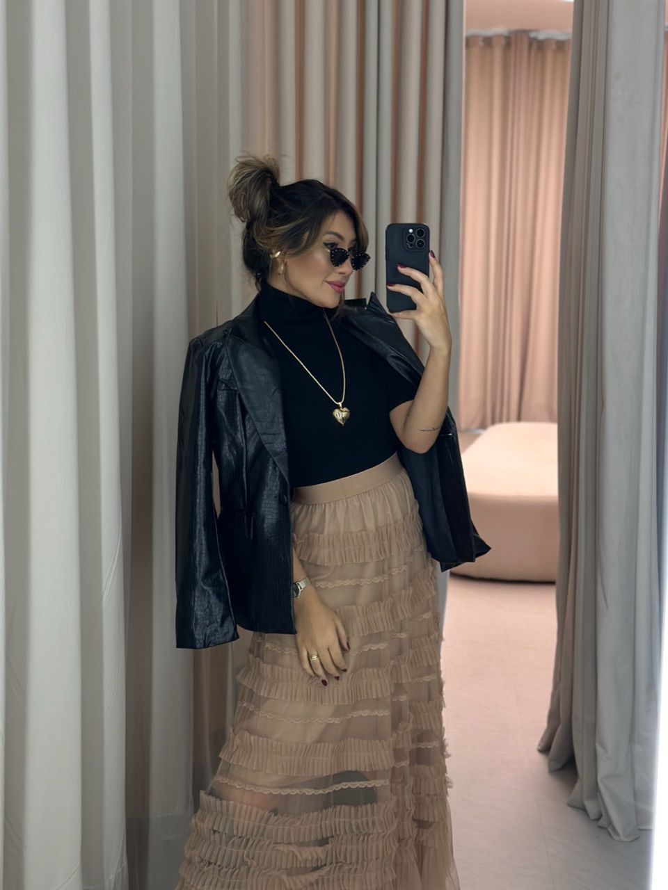 BLUSA MARIA JÚLIA MODAL PRETA