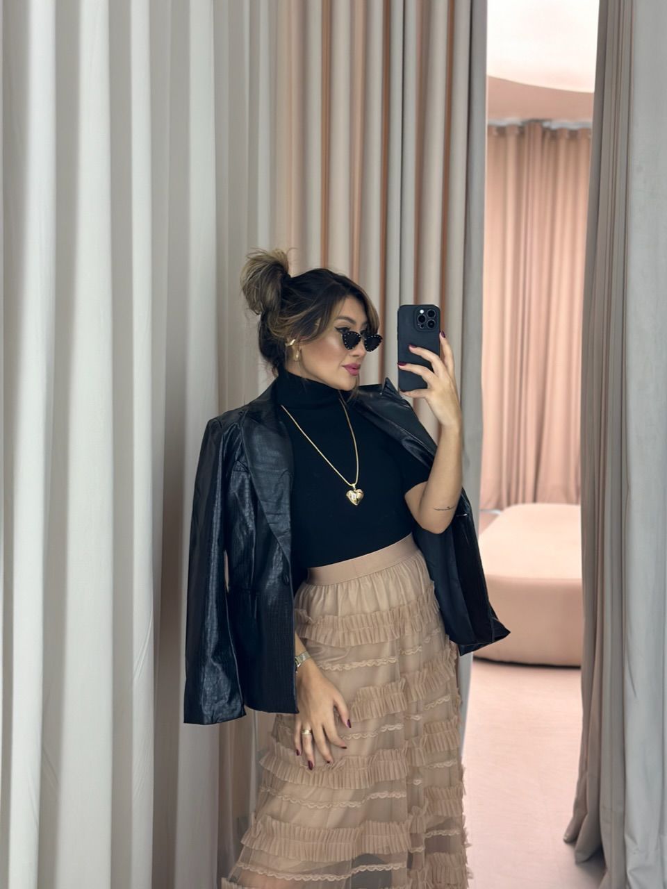 BLUSA MARIA JÚLIA MODAL PRETA