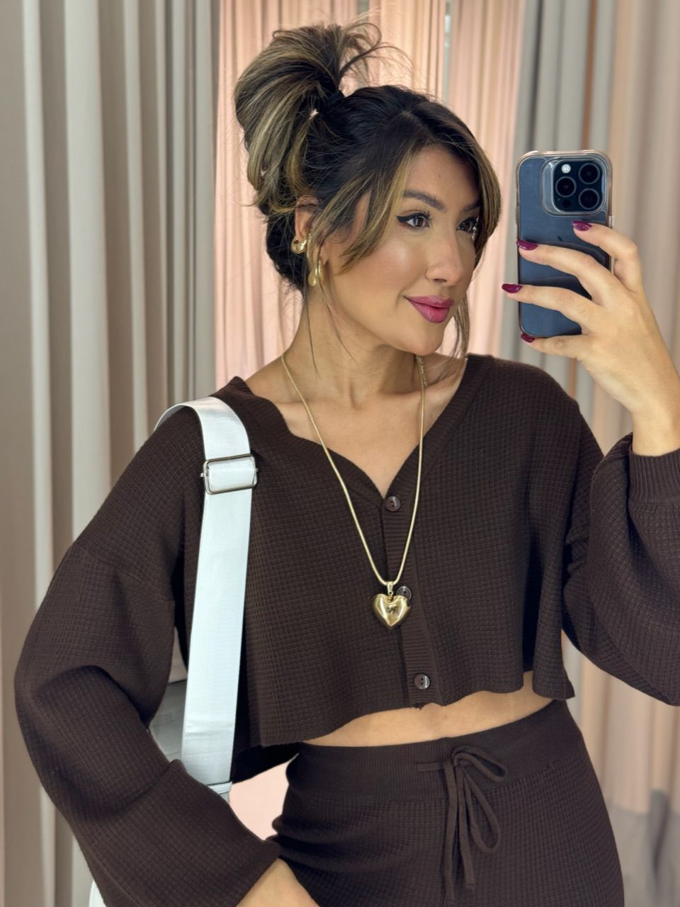 CONJUNTO CECÍLIA MODAL MARROM