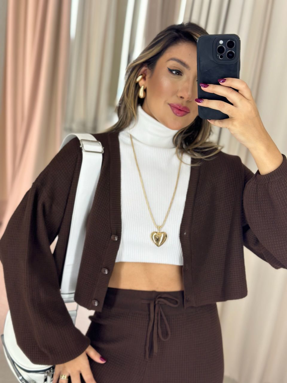 CONJUNTO CECÍLIA MODAL MARROM