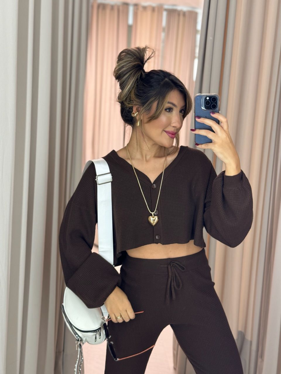 CONJUNTO CECÍLIA MODAL MARROM