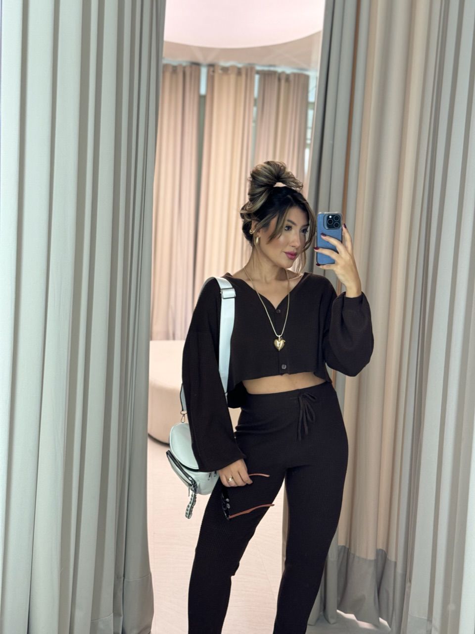 CONJUNTO CECÍLIA MODAL MARROM