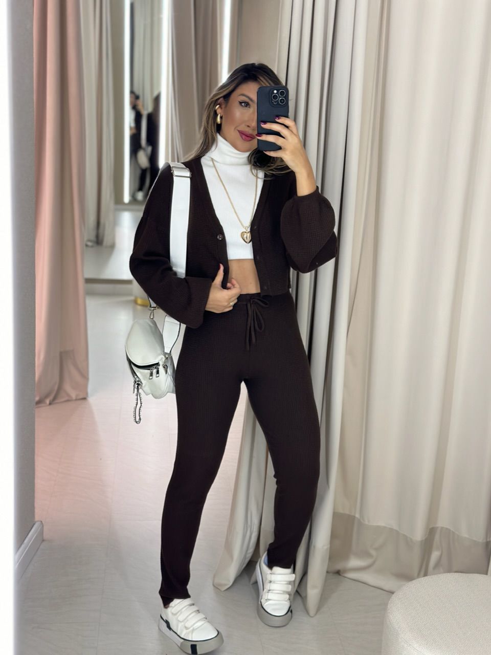 CONJUNTO CECÍLIA MODAL MARROM - 0050730054 - CAROLLA FERRARO