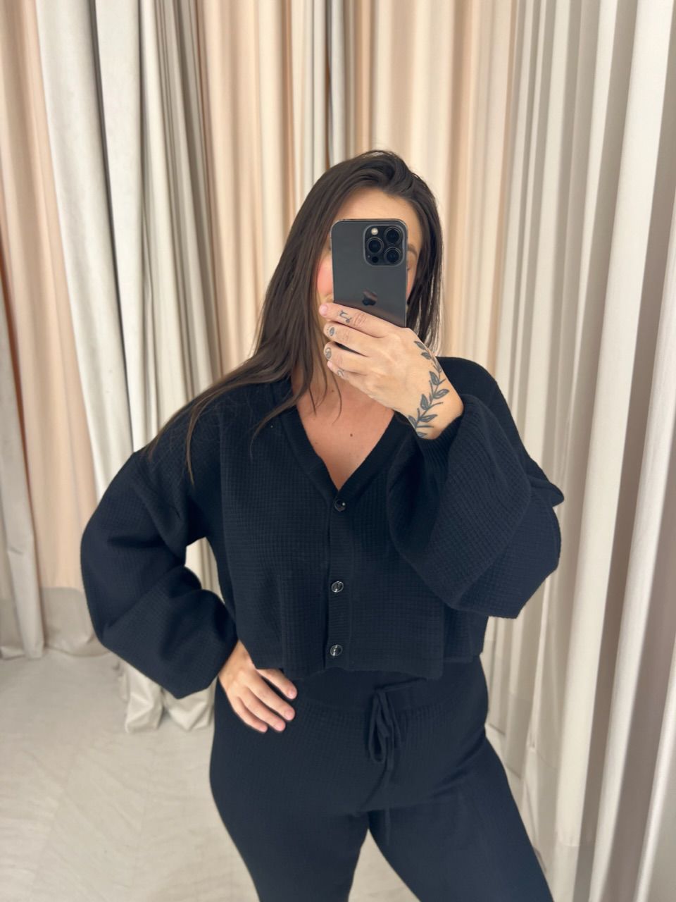CONJUNTO CECÍLIA MODAL PRETO
