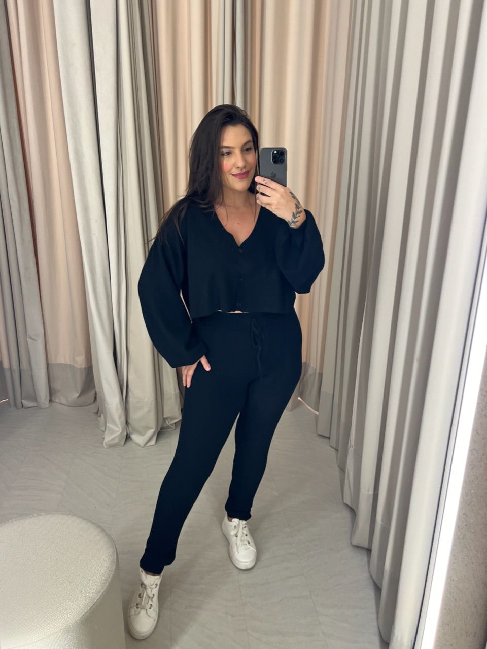 CONJUNTO CECÍLIA MODAL PRETO