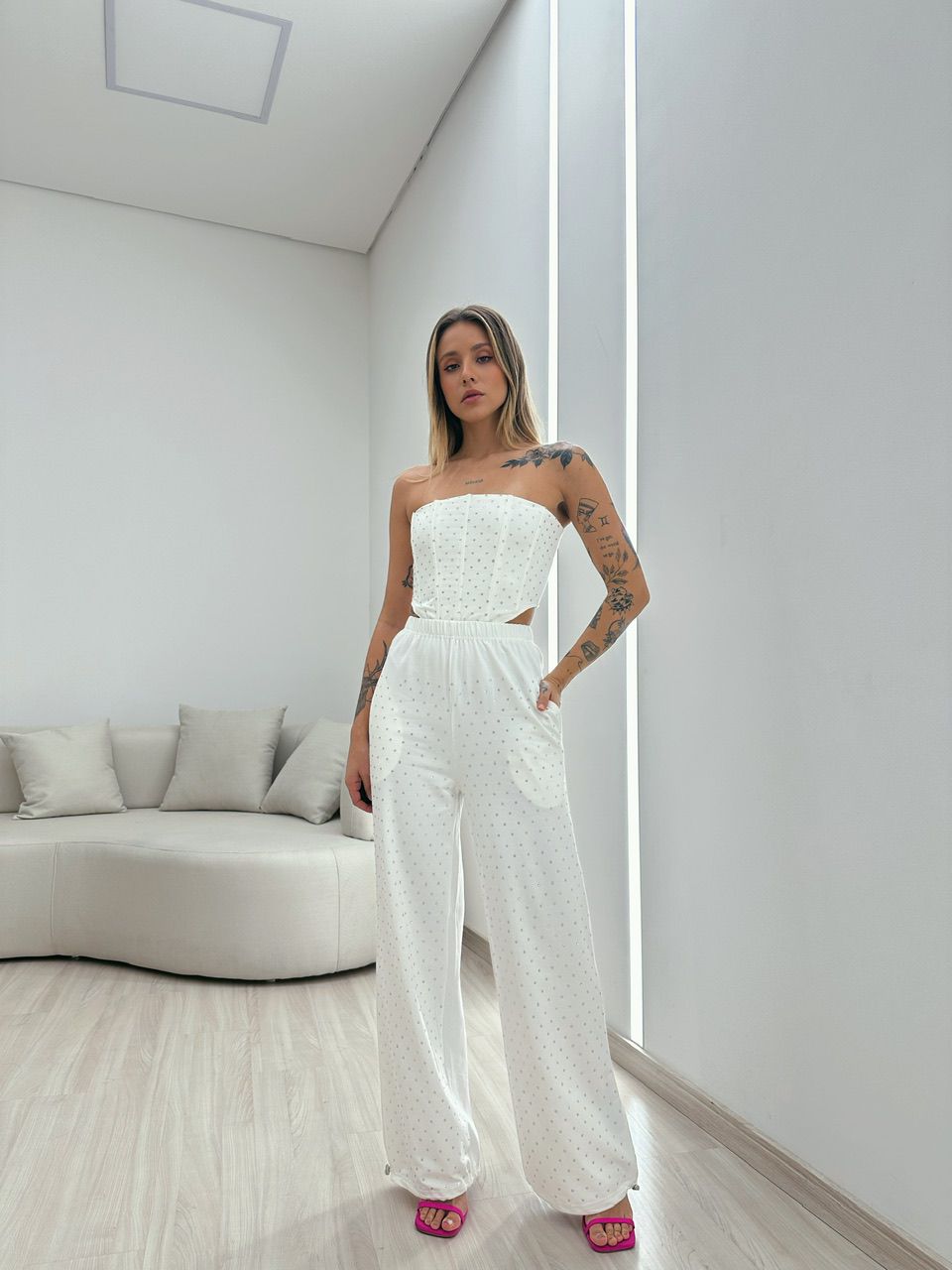 CONJUNTO ISADORA BRILHO OFF - 0050740048 - CAROLLA FERRARO