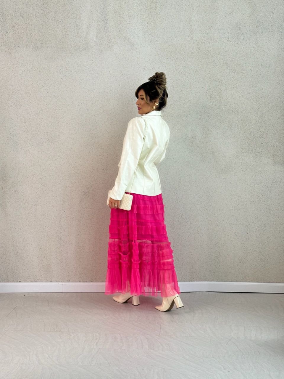 BLAZER COURO CROCO OFF